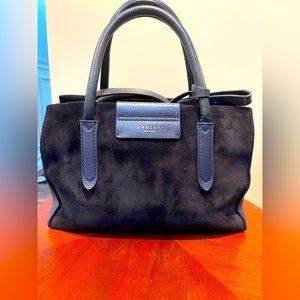 Radley London Arlington Court suede and pebble leather hand bag w/crossbody
